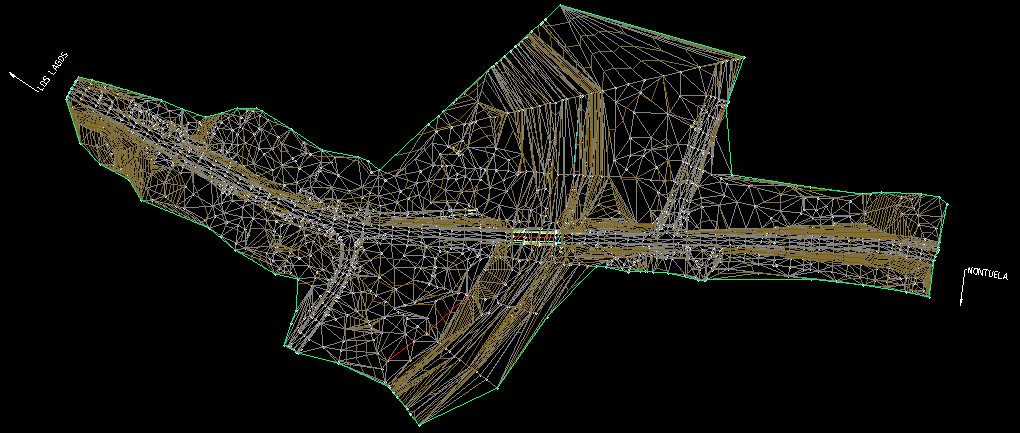 Plano técnico producido a partir de información topográfica